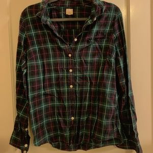Cotton Plaid JCREW Button up